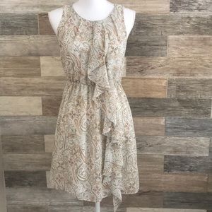 H&M Paisley Print Ruffle Dress NWOT